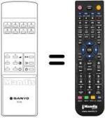 Replacement remote control RC 303
