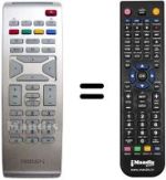 Gleichwertige Fernbedienung Philips 20 PF 5121