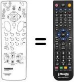 Replacement remote control Hifivox 21 CT 17 E