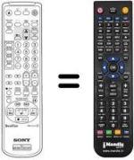 Gleichwertige Fernbedienung Sony KV-14 V5B