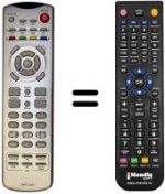 Replacement remote control Tatung V 32 ECCB