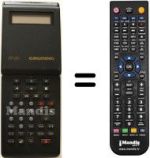 Gleichwertige Fernbedienung Grundig GV-2292 VPT