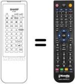 Replacement remote control RRMCG 1039 BMSA