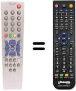 Replacement remote control Akai WSP 32 NTFE7