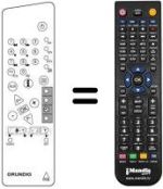 Gleichwertige Fernbedienung Grundig M 95-105 / 9 IDTV