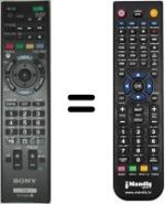 Gleichwertige Fernbedienung Sony KDL-55 HX755