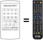 Gleichwertige Fernbedienung TELECOMFORT 6012