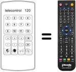 Replacement remote control TELECONTROL 120