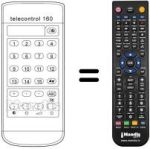 Replacement remote control TELECONTROL 160