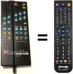 Replacement remote control Brionvega QUADRO 2-28'