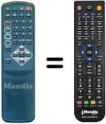 Replacement remote control Sagem 71 NT 416