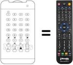 Replacement remote control TELECOMPUTER TRD