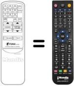 Gleichwertige Fernbedienung Funai TV 1400 A MK7 / 14'