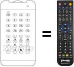 Replacement remote control TVC 99 / 16 TRD