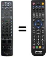 Replacement remote control Panasonic TX-P65VT30B
