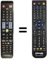 Gleichwertige Fernbedienung Samsung UE 55F6510