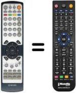 Replacement remote control Tatung V 32 MCHKEE1