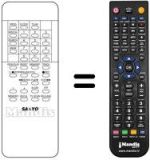 Replacement remote control VCR 37 KEY-SPECIAL / SEARCH