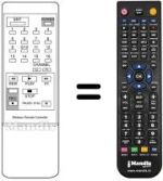 Gleichwertige Fernbedienung VCR 55