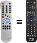 Replacement remote control DIUNAMAI H2 TVC 14 K