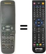 Gleichwertige Fernbedienung Panasonic NV-HD628 EG