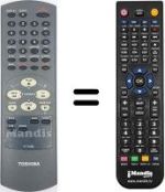 Replacement remote control Toshiba V 221 EG