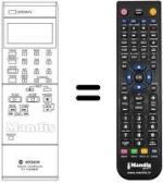 Replacement remote control VT-RM 151 E