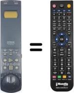 Replacement remote control VT-RM 153 E