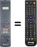 Replacement remote control VT-RM 551 E
