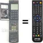 Replacement remote control VT-RM 723 E