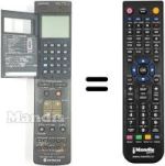 Replacement remote control VT-RM 833 E