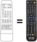 Replacement remote control Atlantic VTR 3002 S