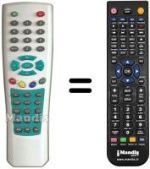 Replacement remote control DIUNAMAI WD-T 359 SD