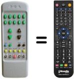 Replacement remote control Mivar 26 M 2 DVB