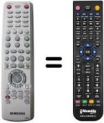 Gleichwertige Fernbedienung Samsung DVD HR-710