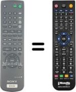 Gleichwertige Fernbedienung Sony DVP-NS 400 D