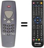 Replacement remote control Ingelen MEDIAMASTER 210 S