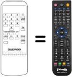 Replacement remote control Daewoo DSR 2000