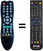 Replacement remote control Asci DSR 8100 CI