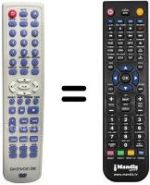 Replacement remote control Daewoo DV 2500 H