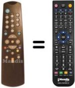 Gleichwertige Fernbedienung Telesystem DVB 620
