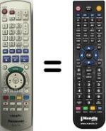 Gleichwertige Fernbedienung Panasonic DMRE-X75 EB
