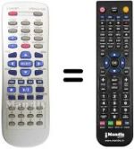 Gleichwertige Fernbedienung Vestel DVD AV RECEIVER