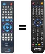 Replacement remote control PEEKTON PK 6700 HDMI