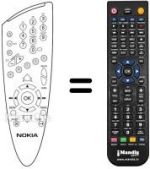 Gleichwertige Fernbedienung Ingelen MEDIAMASTER 9701 S (IT)
