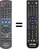 Gleichwertige Fernbedienung Panasonic DMRE-X87