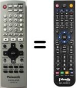 Replacement remote control National DVD S-295