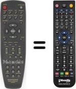 Replacement remote control Marantz DV 6200