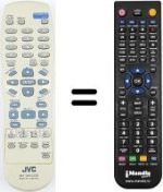 Replacement remote control JVC XV-33