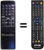 Replacement remote control Roadstar SAT 200